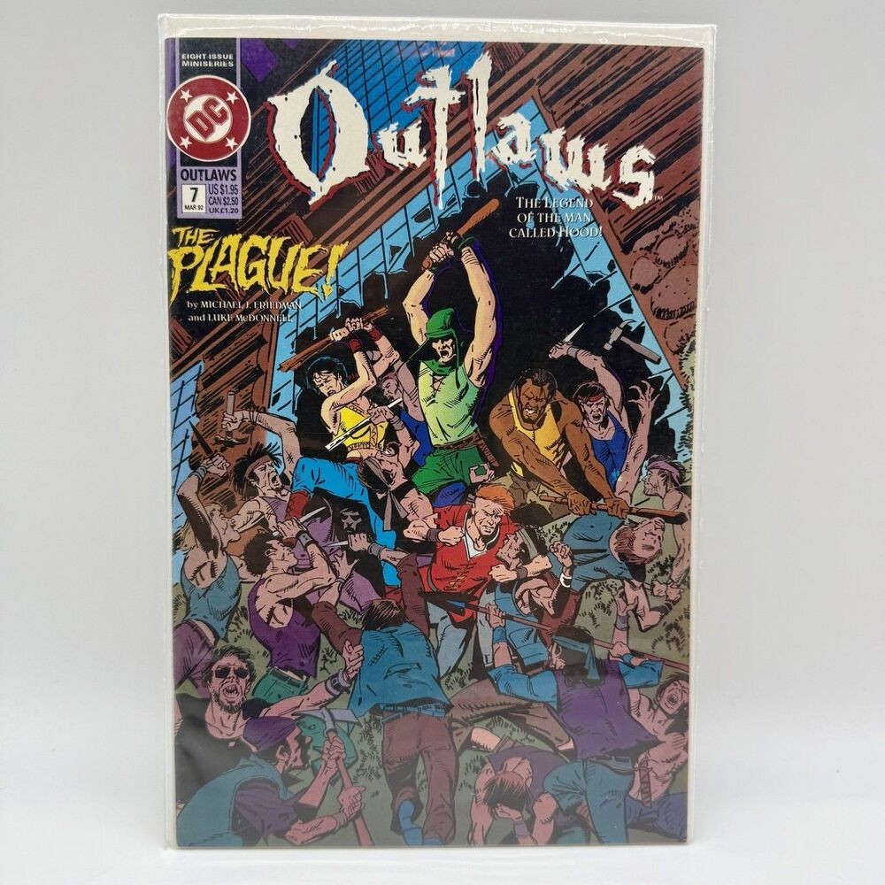 Outlaws Hood Issue #7 March 1992 DC Comics The Plague Bagged And Boarded